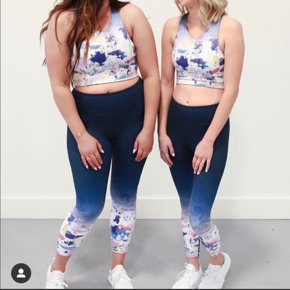 •GUC•Bollie Brand Ombré Splatter Leggings